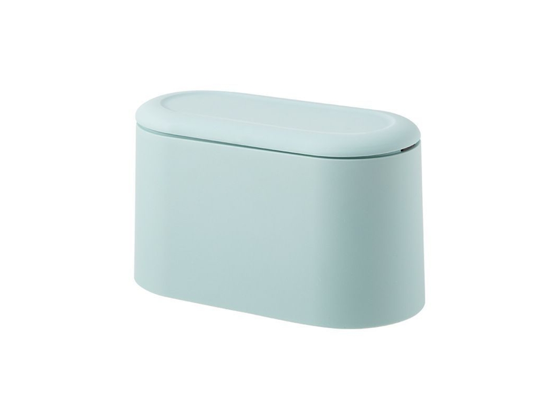 2026-linjou Papelera Pequeña Desmontable, Cubo De Basura Plástico Mini, Papelera De Mesa Pop Up (azul)