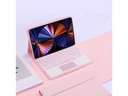Funda con teclado para Xiaomi Redmi Pad 2 Pro de 12,1 pulgadas, con teclado táctil retroiluminado (rosa) Cuich (2025)