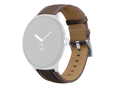 Correa de piel auténtica para Google Pixel Watch - café