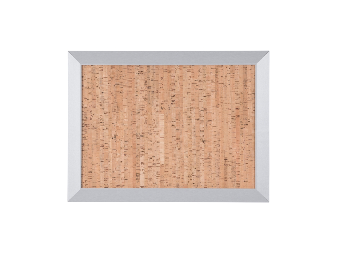 Pizarra de Corcho BI-OFFICE Kamashi Silver (60x45 cm - Magnético: No)