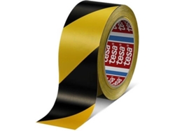Cinta TESA Negro/Amarillo 60760 50mmx33m