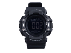 Reloj Digital Deportivo Impermeable Para Niños Con Luz El Cronómetro Alarmas Negro