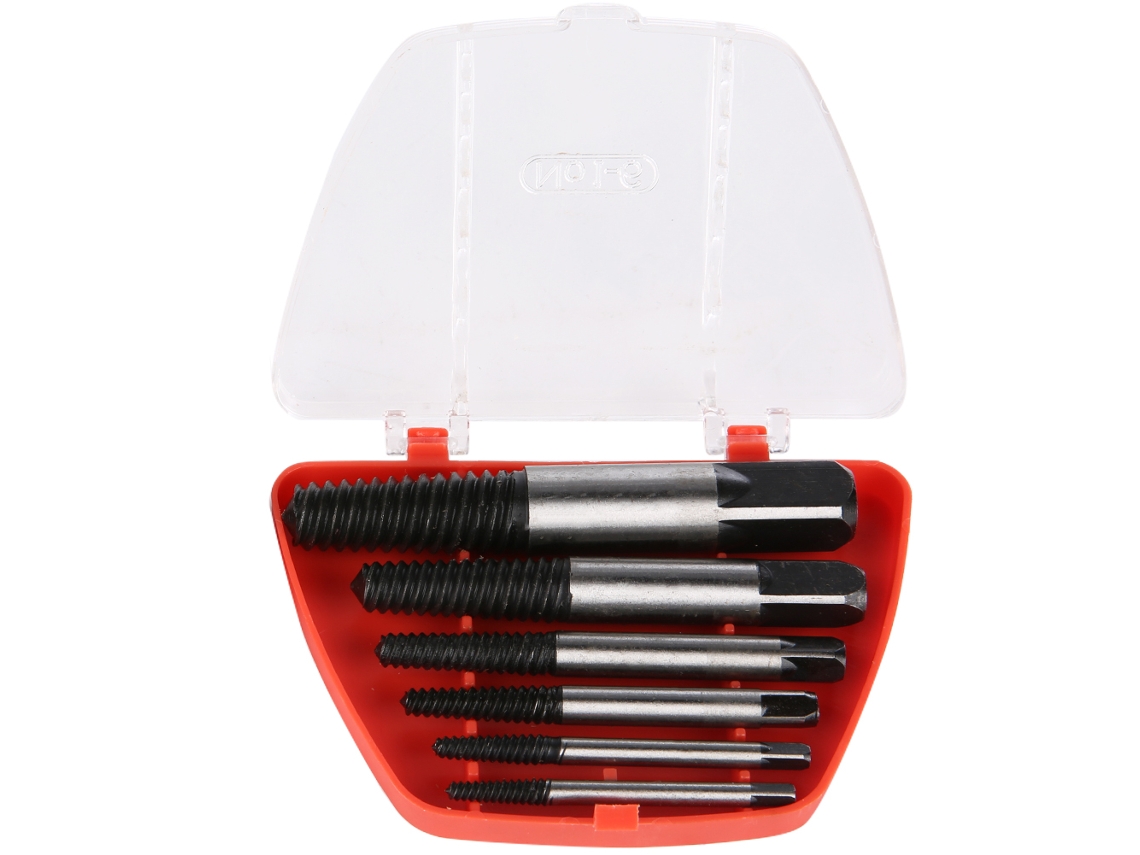 Juego De 6 Extractores De Tornillos Rotos Y Tuercas Dañadas.