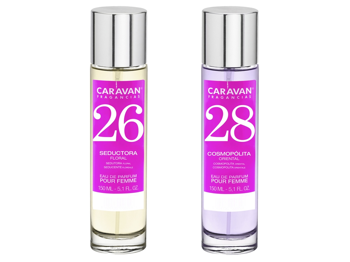 Set de 2 perfumes CARAVAN para mujer Nº28 y Nº 26