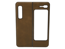 Capa De Couro Protetora Anti-impacto Para Samsung Galaxy Z Fold 1 / W20 Marrom