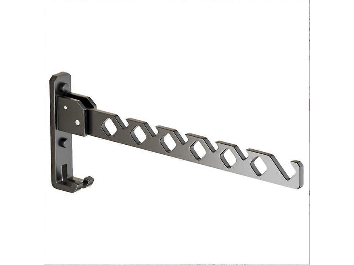 Omni-soporte De Ropa Plegable De Aluminio Para Pared Resistente 20kg Ideal Para Dormitorio Baño Y Lavandería