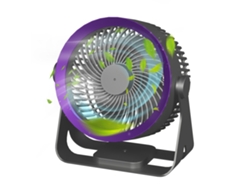 Ventilador de escritorio inalámbrico, silencioso y recargable con 3 velocidades.