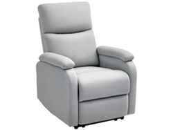 Sillón Reclinable Con Reposapiés Para Salón, Gris