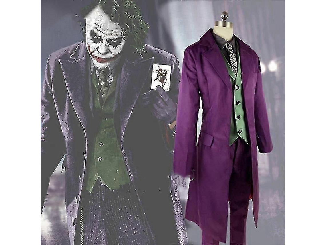 Traje Joker El Caballero Oscuro Halloween Chaqueta Morada Disfraz Adulto Hombre Mujer M-mujer Conjunto Completo