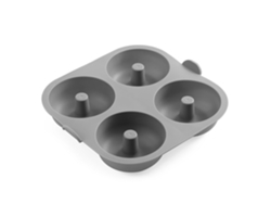 Molde de silicona para freidora de aire, diseño de "donut", con 4 compartimentos. DAM