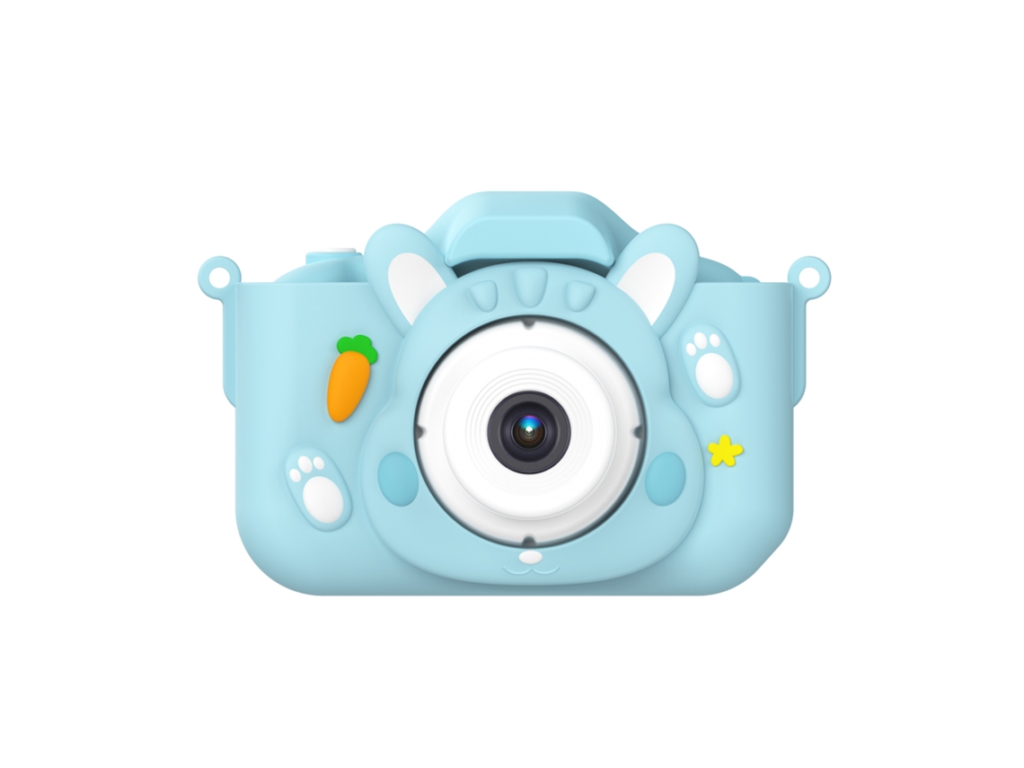 Cámara infantil Digitallab Mini Rabbit de 4800 W y 2,0 pulgadas IPS con doble cámara azul