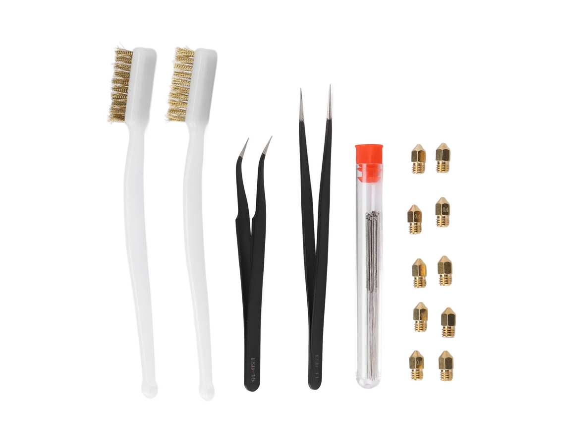 Kit De Limpieza De Boquillas Con Agujas Y Cepillos Para Impresoras 3d, Precisión Y Pequeño Volumen