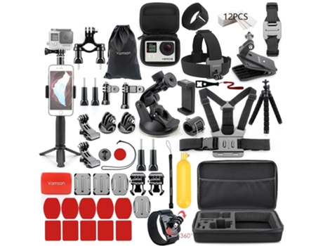 Conjunto de Accesorios SLOWMOOSE Vs77C para Go Pro Hero 8 7 6 5 4