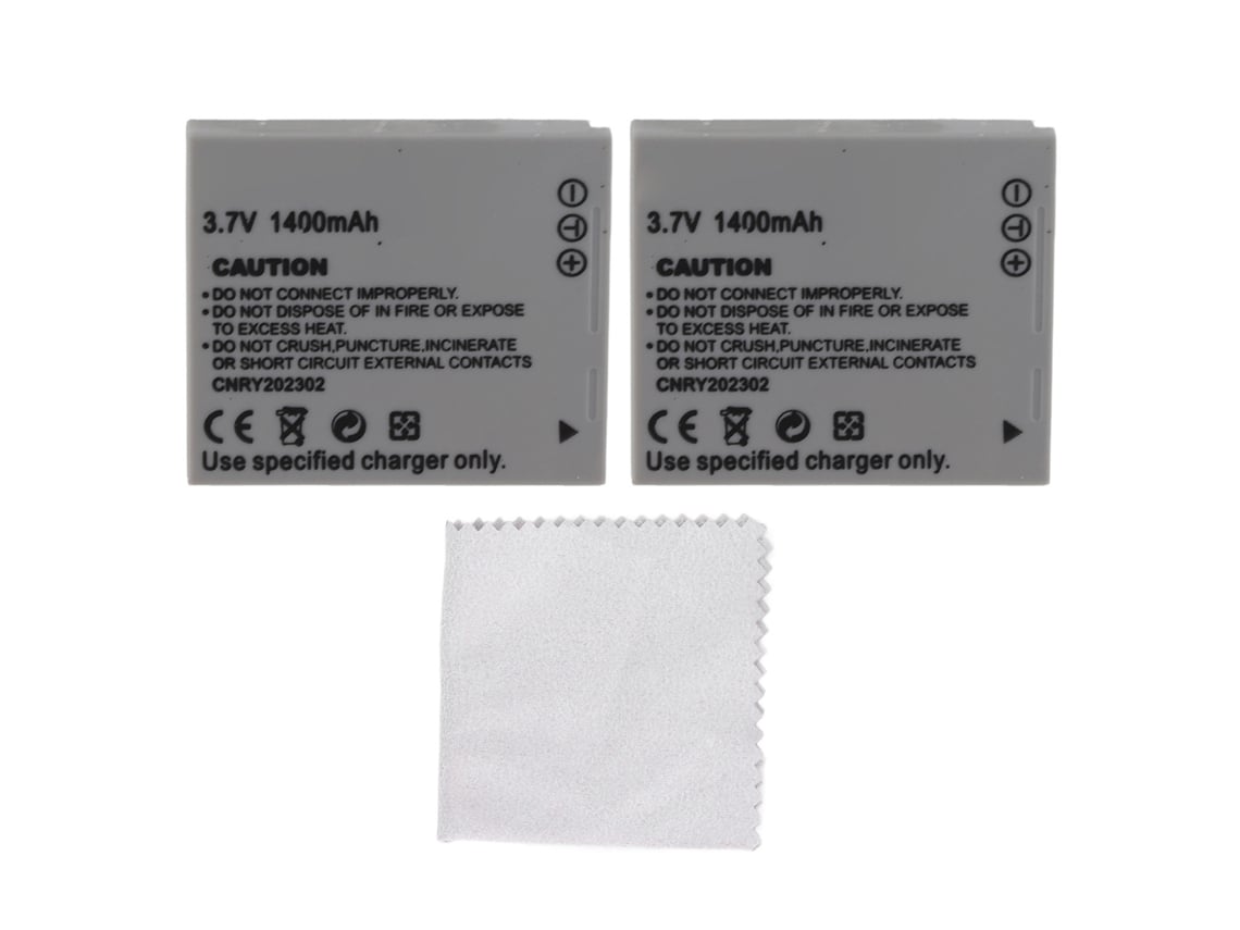 2 Baterias Câmera 1400mah 3.7v Para Nb-4l Sd30 Sd40 Sd200 Sd300 Sd400 Elph 100 300 310