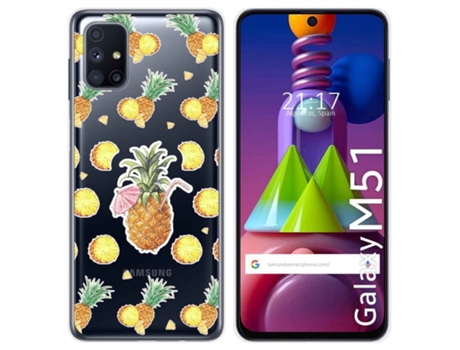 Carcasa Samsung Galaxy M51 TUMUNDOSMARTPHONE Dibujos Transparente Multicolor