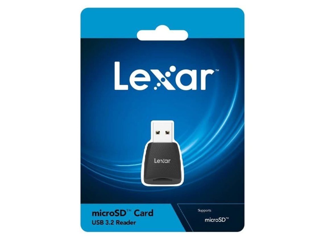 Lector de tarjetas Lexar USB 3.2 negro compatible con SD/microSD/CF/Memory Stick Plug and Play