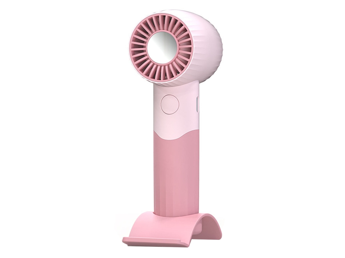 Ventilador Portátil De Mano Recargable Por Usb Con 3 Velocidades Y Soporte Para Teléfonos Móviles Pequeños Y Ligeros.