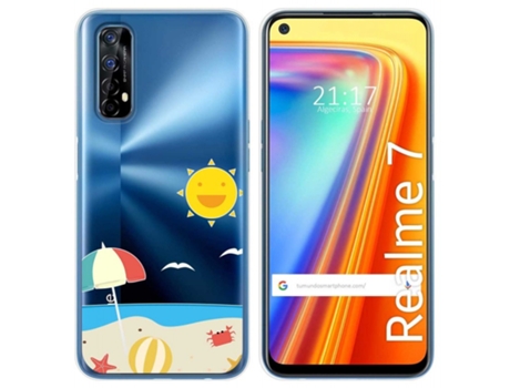 Carcasa Realme 7 TUMUNDOSMARTPHONE Dibujos Transparente Multicolor