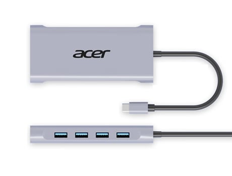 Adaptador ACER Hy41-T10-1 11In1 Tipo-C a Aux Pd HDMI 100Mbps VGA Sd/TF 4Usb para Huawei Mate40/P50 S20