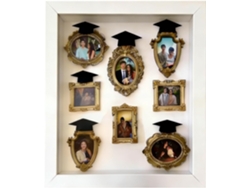 Marco Fotos Museo Decoración Silueta Antigua Cajas Miniatura Hacer Mismo Graduación Cumpleaños Fiesta Valentín