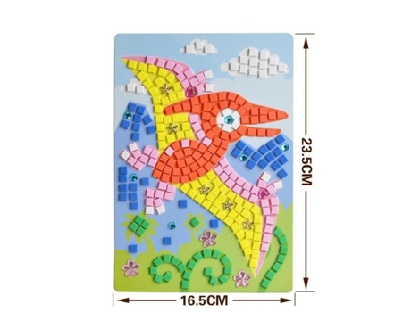 Hecho a mano 3d niños mosaico diy pegatinas de cristal arte - espuma eva juguetes educativos creativos17 SLOWMOOSE
