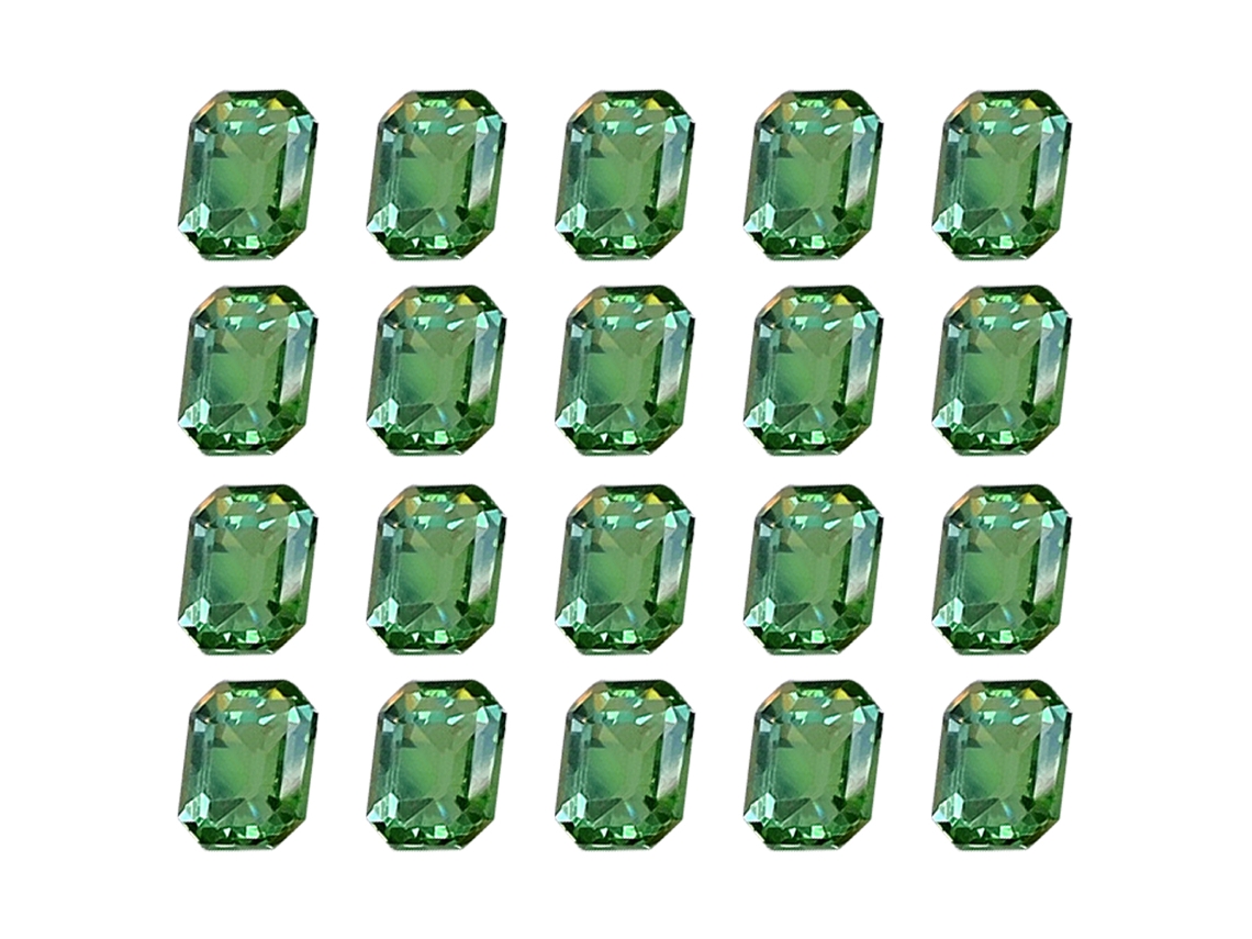 20 piezas adornos para uñas con taladro de vidrio verde hielo a través de la luz de la luna NEVEANCE