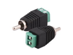 Adaptador De Audio/vídeo Rca Macho A Terminal De Tornillo (15 Unidades)