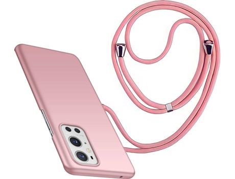 Funda Oneplus 9 Pro Turtleshell Rígida con Collar Rosa