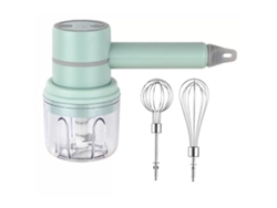 RELAVAEV Batedeira Elétrica Portátil Com Tigela De Vidro, Batedeira Portátil Com Design Sem Fio E Recarregável Via Usb Para Assar E Cozinhar Na Cozinha, Função