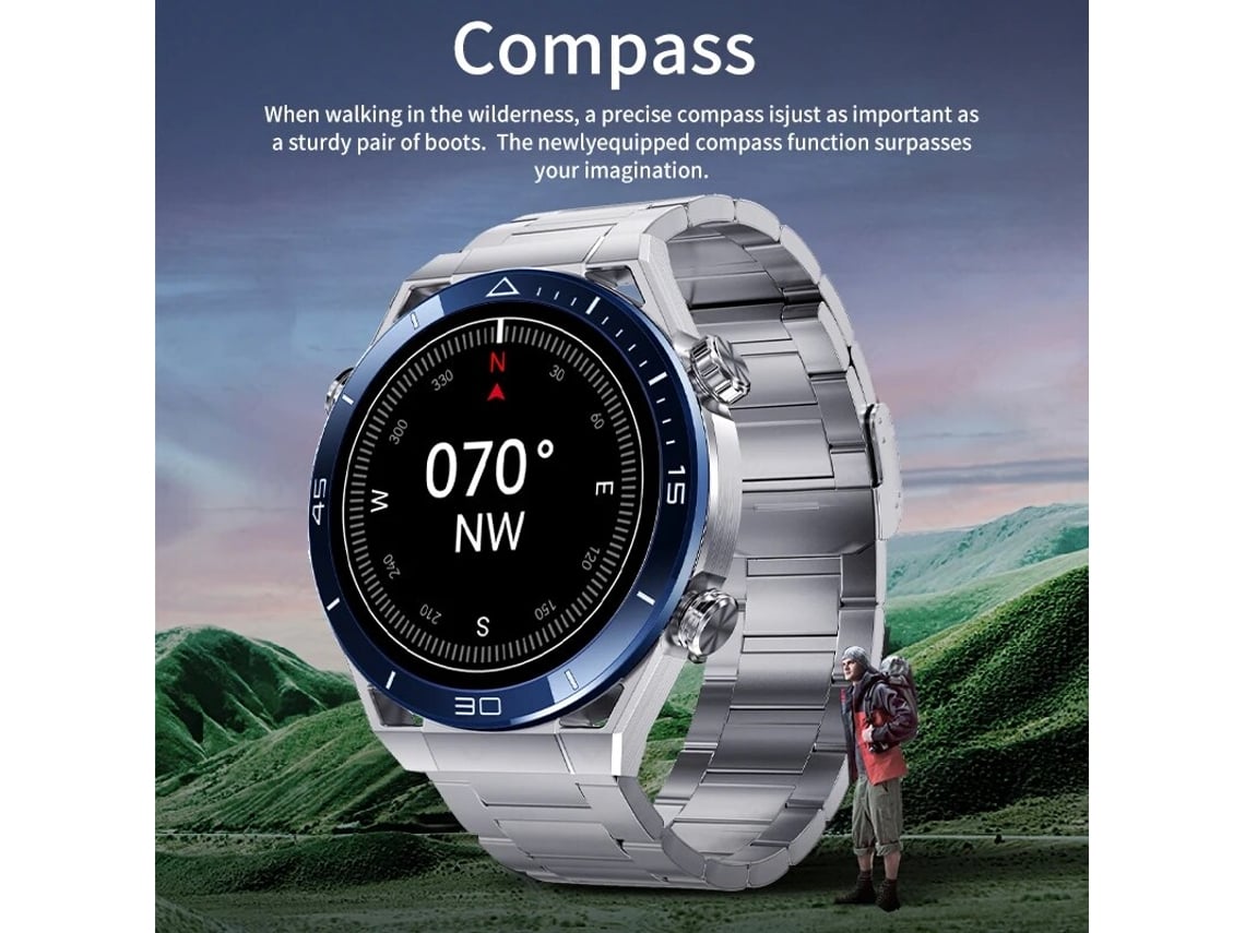 Reloj inteligente GPS para hombre, resolución HD de 454x454