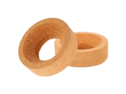 Suporte Redondo Para Garrafas Em Material Sintético Laranja.