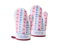 1 Par De Guantes De Cocina Gruesos Resistentes Al Microondas Para Hornear Y Cocinar, Cubierta Protectora