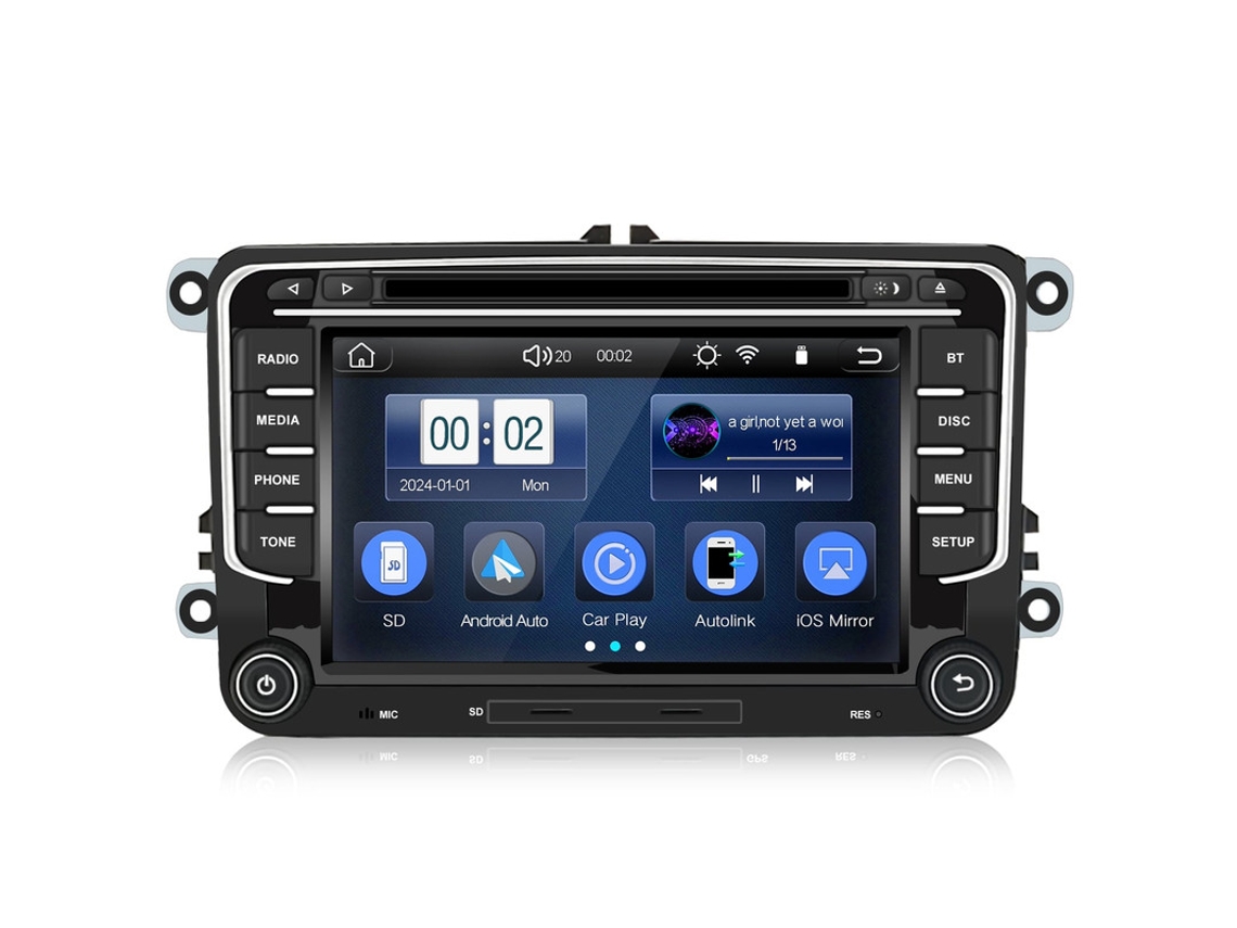 Gps Dab Para Vw Golf 5 6 Plus Touran Passat B6/b7 Tiguan Rádio De Carro Cd Dvd Bluetooth