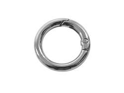 Anillo circular con bisagra de plata de 25 mm 431400 10 (6 unidades)