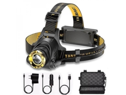 Linterna Frontal Led Recargable 990000lm Ajustable Zoom 3 Modos Impermeable Para Camping Trekking Conector De La Ue