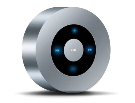 Mini Altavoz Bluetooth 3D con Entrada Portátil Impermeable Música 15H para Iphone Ipad Ducha Niños Niña Regalo Plata BISBISOUS
