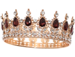 Tiara De Noiva Com Strass Nuobesty, Coroa De Joias Para Cabelo Feminino, Faixa De Cabeça Com Strass Prateado.