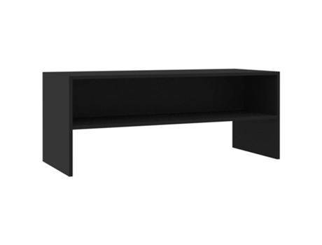 Maison Exclusive - Mueble para TV madera contrachapada negro100x40x40 cm