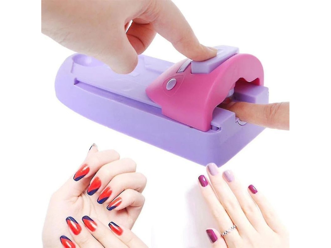 Kit De Impresora De Uñas Diy Con 6 Placas De Diseño Y Esmaltes De Uñas.