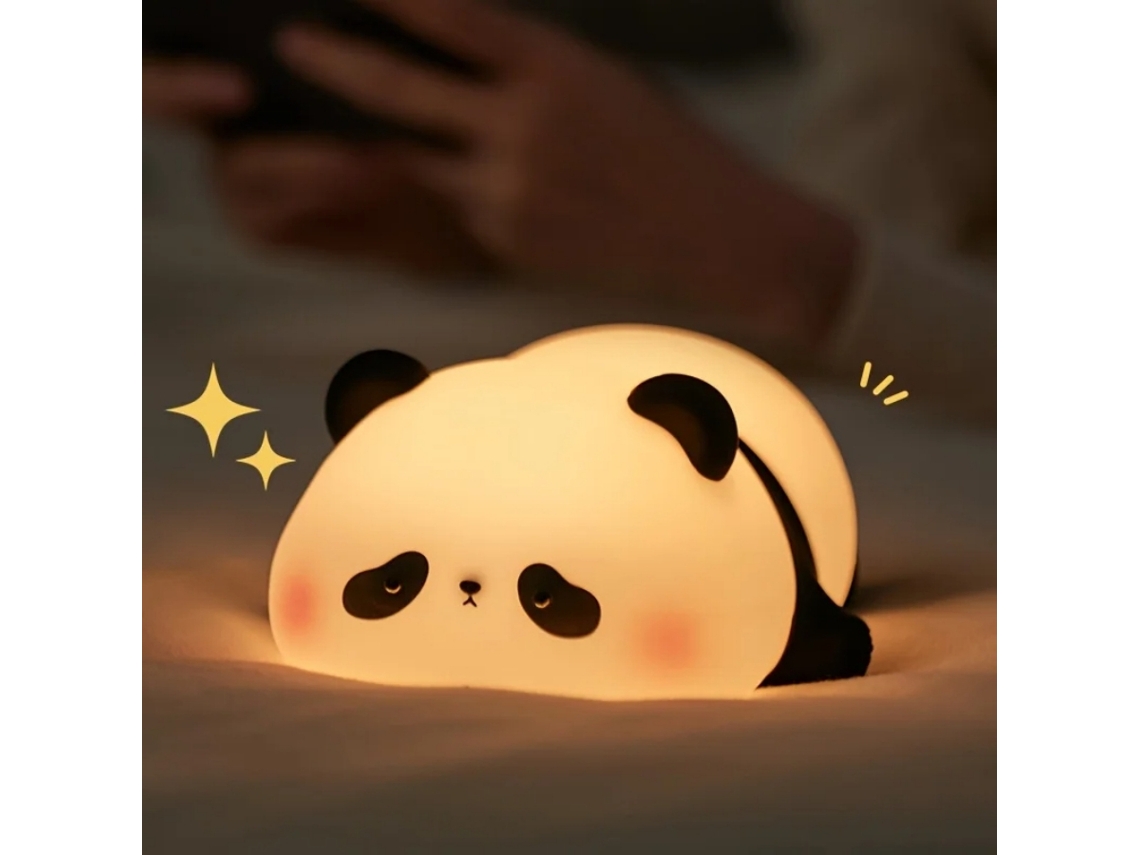 Lámpara de noche LED de silicona con sensor táctil MDUG (panda)