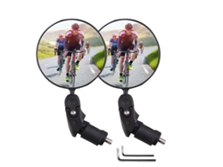 2 espejos retrovisores universales para bicicleta, ajustables, gran angular, para manillar de bicicleta de montaña o carretera, Vayotoy