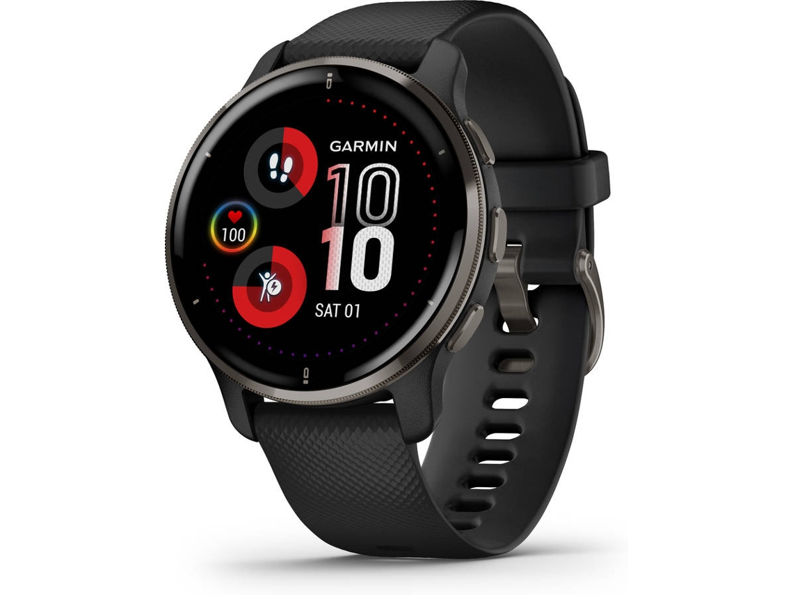 Reloj Deportivo GARMIN Venu 2 Plus (Bluetooth - Hasta 9 días de autonomía - Negro)