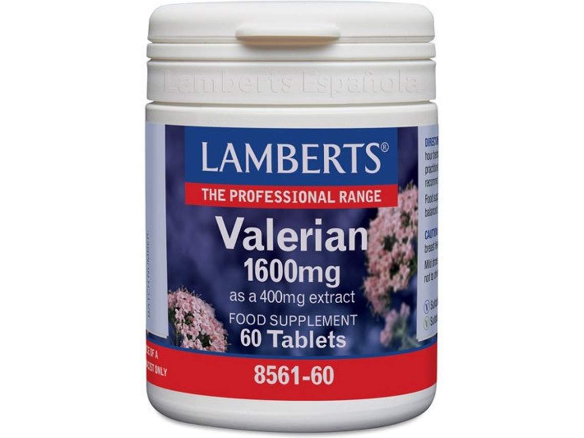 Complemento Alimentar LAMBERTS Valeriana 1600 Mg 60 Tabs