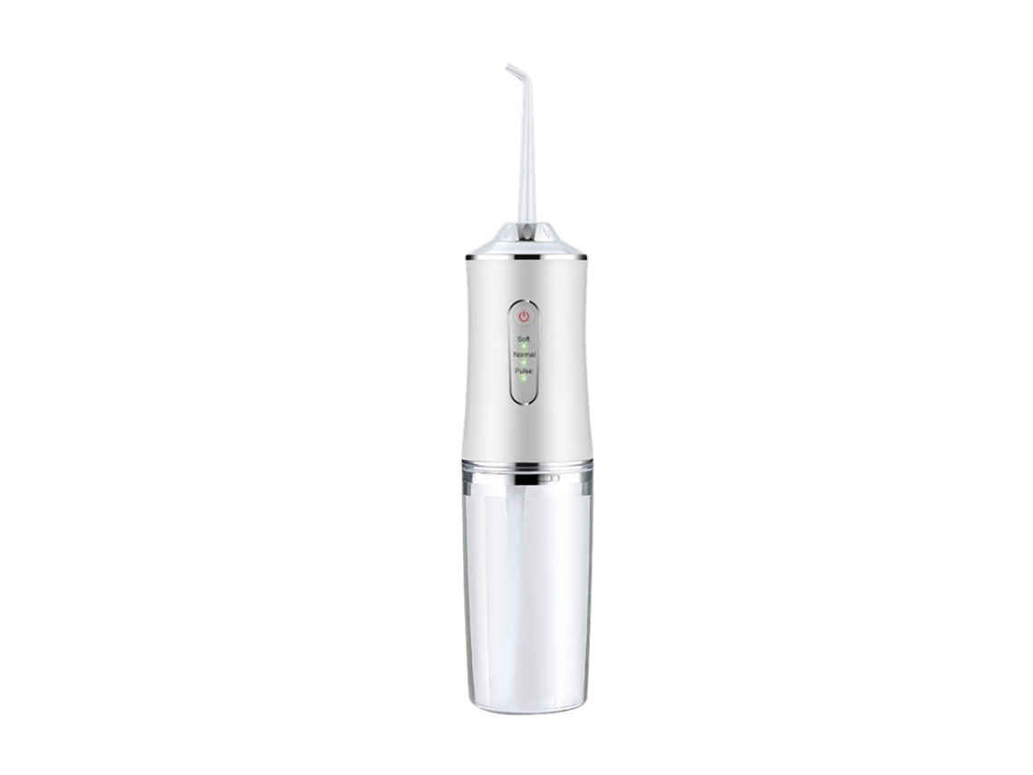 Irrigador bucal recargable por USB, potente limpieza dental para un aliento fresco.