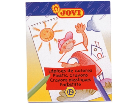Lápiz Hexagonal de Cera JOVI 12