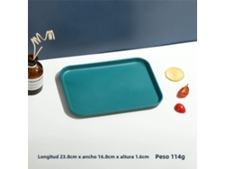 (verde Oscuro S) Bandeja Rectangular De Plástico Para Restaurantes Y Hogares, Utilizada Para Contener Té Y Vasos.