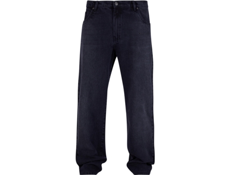 Pantalones de Vaquero de Hombre URBAN CLASSICS Heavy Ounce Straight Negro (34)