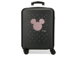 DISNEY Maleta De Cabina ABS Rígida Mickey Studs Negro