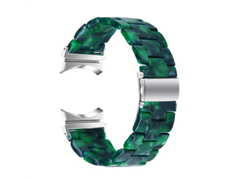 Correa de acero inoxidable con hebilla para Samsung Galaxy Watch 5 40mm/44mm/Watch 5 Pro 45mm - verde oscuro