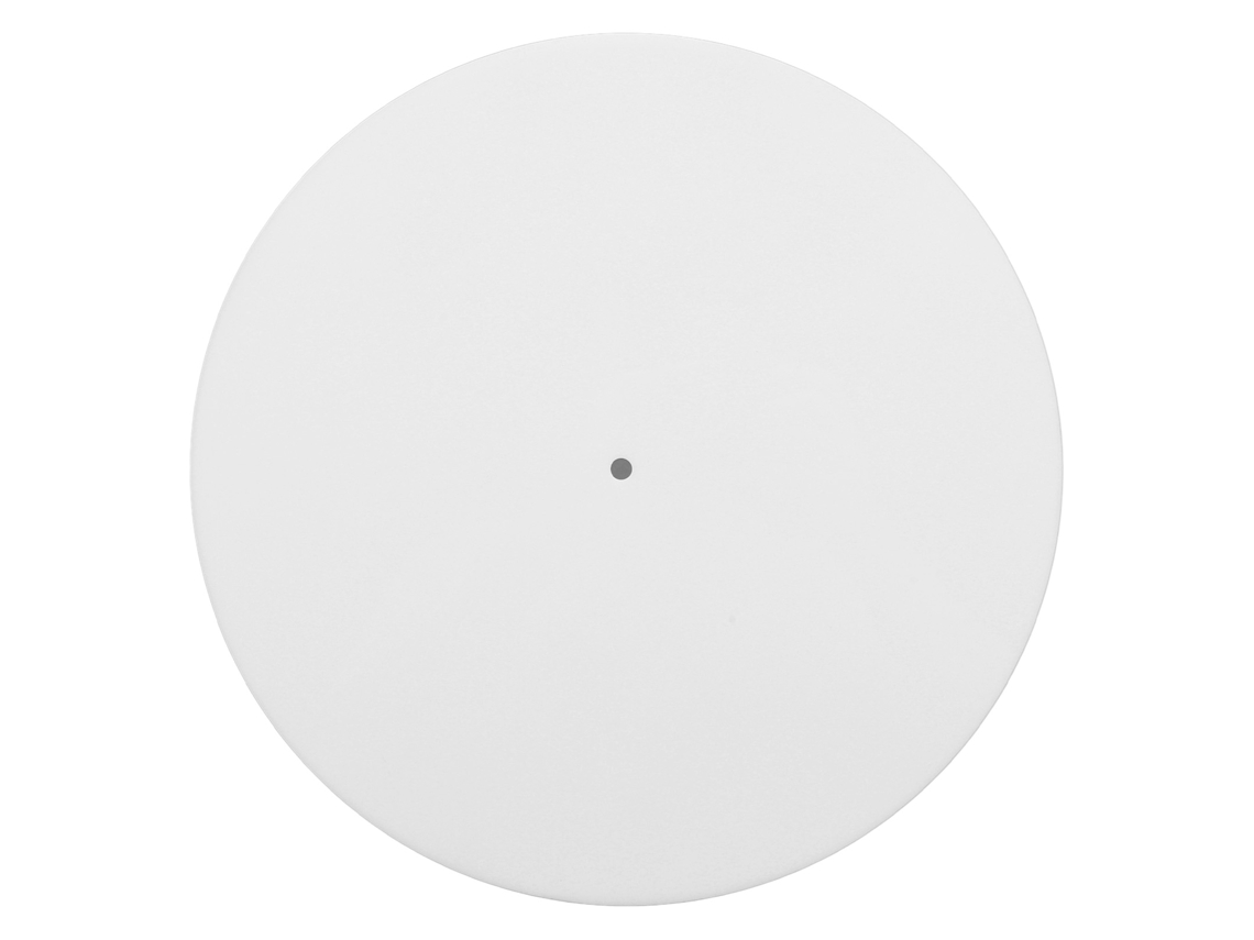 Tapete Antiestático De Ácrylico Para Toca-discos 12 Polegadas Tapete De Platina Branco Leiteado